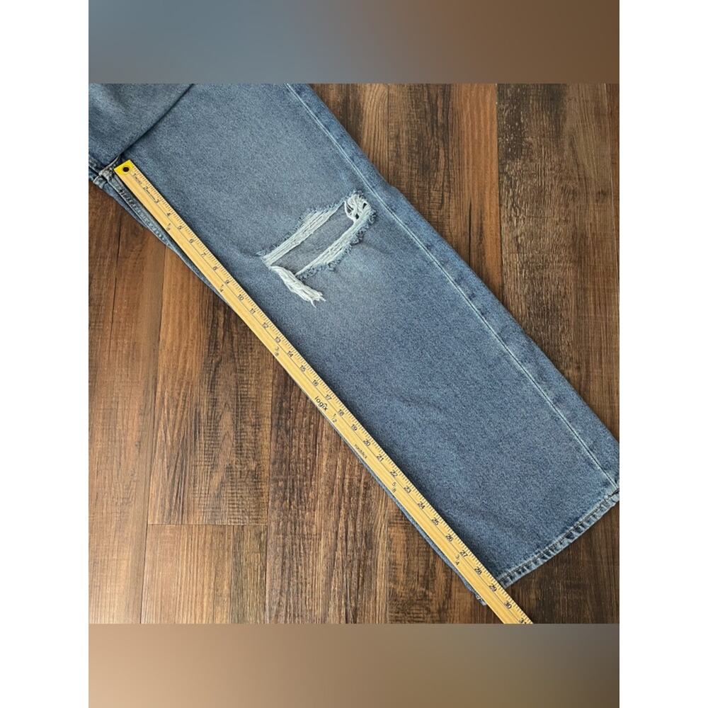 Levi’s Premium Denim Wide Leg High Waist High Loose Jean Distressed Size 29 Blue - Picture 14 of 16